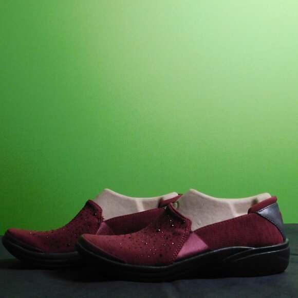 8.5 SIZE LifeStride BZees Womens Poppyseed Slip-On Windsor Red - Picture 1 of 4
